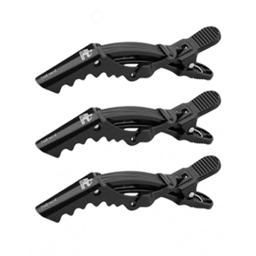 SIBEL GATOR Clips Nere Separa Ciocche Potente 14CM 3PZ