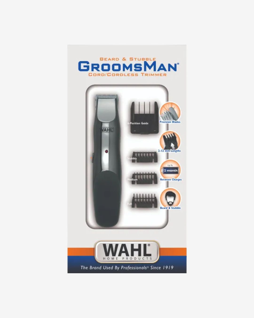 Wahl Groomsman Rechargeable Trimmer - Rasoio a Batteria | Beauty Shop Mary