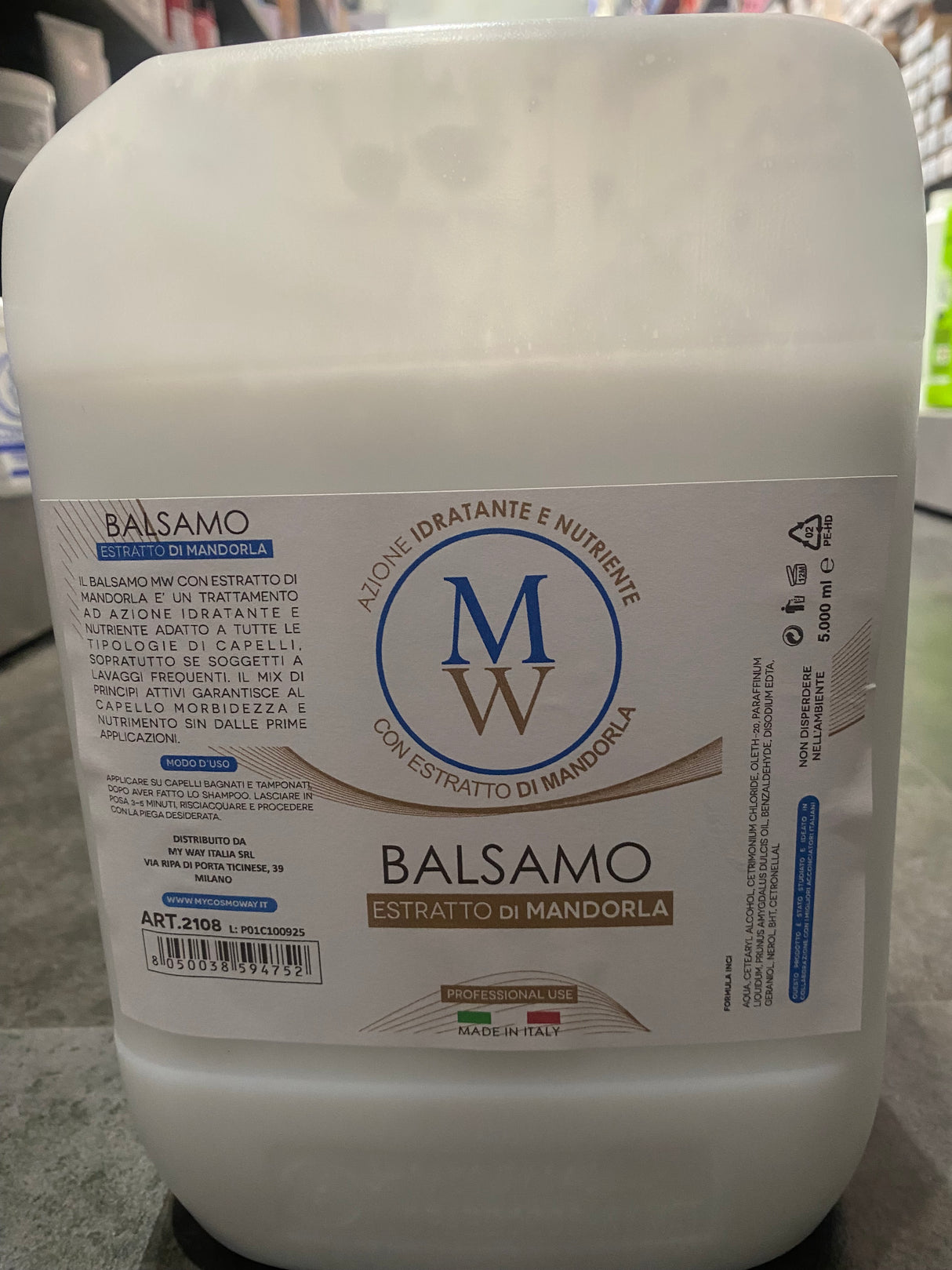 MY WAY Balsamo Estratto di Mandorla Idratante e Nutriente 5lt