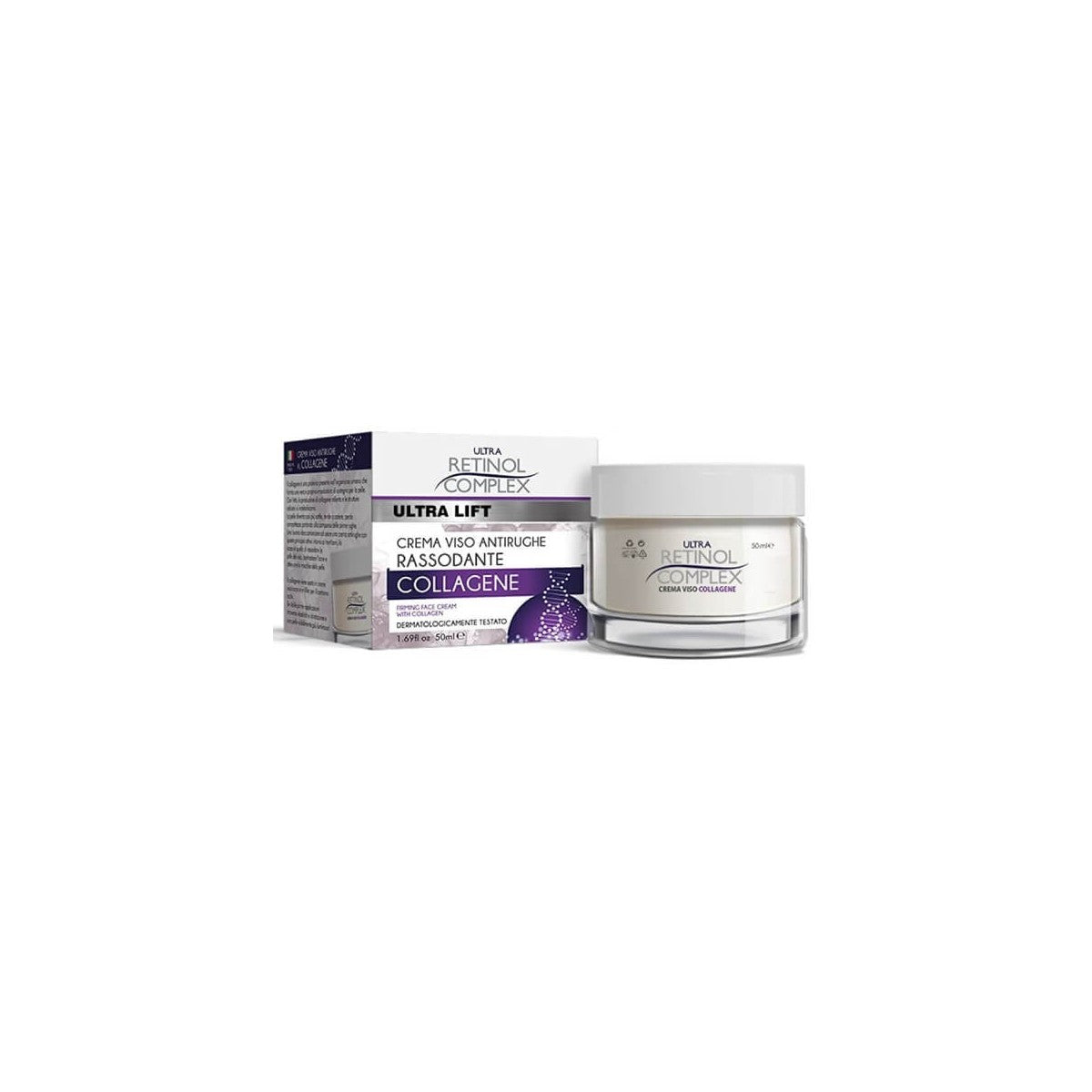 Ultra Retinol Complex Crema Viso Antirughe Rassodante al Collagene Antirughe 50ML