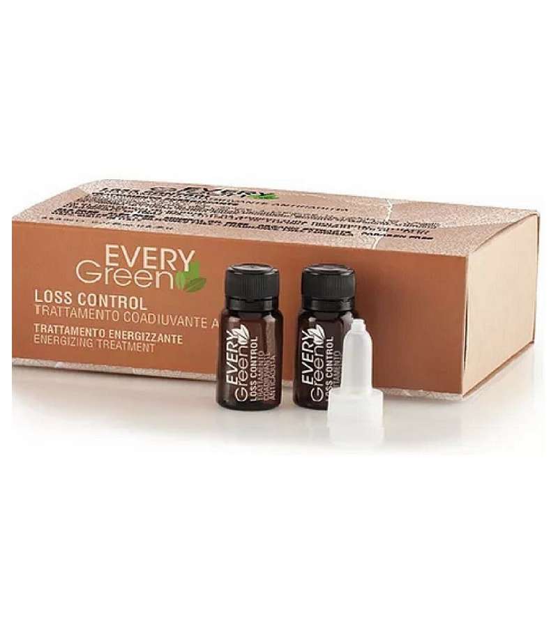 Every Green Trattamento Anticaduta Capelli Biologico Fiale Energizzanti da 8X8 ml
