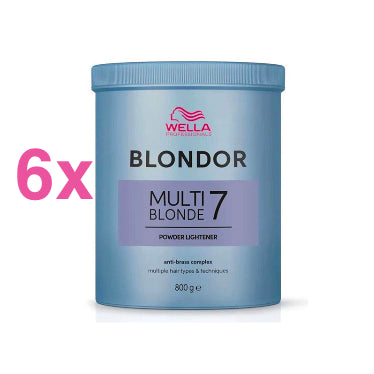 Wella Blondor Multi Blonde 7 Powder Decolorante 800Gr 6 Pezzi