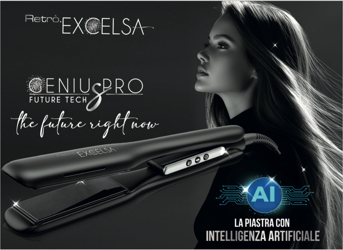 Retro Excelsa Genius Pro LARGE Piastra con Intelligenza Artificiale RUP-R962L