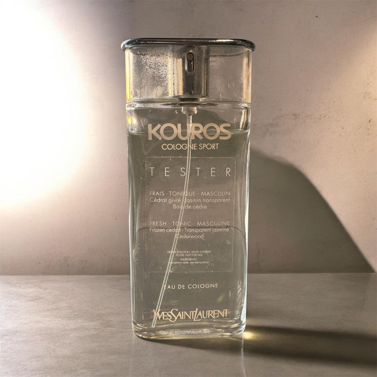 Yves Saint Laurent Kouros Cologne Sport Eau de Cologne 100ml TESTER Usato