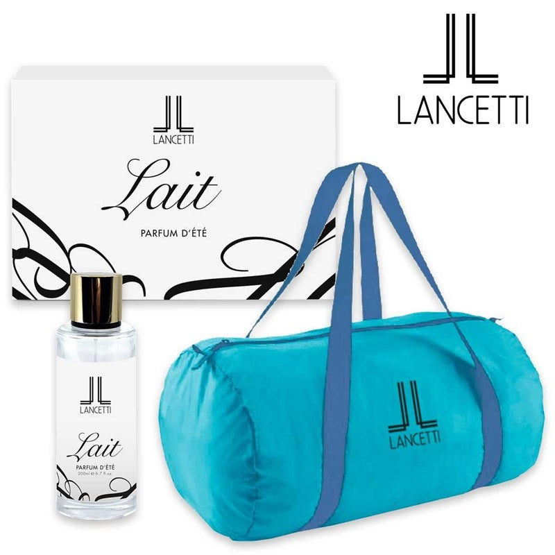 Lancetti parfum d'Etè LAIT pour Femme 200 ml + Borsone