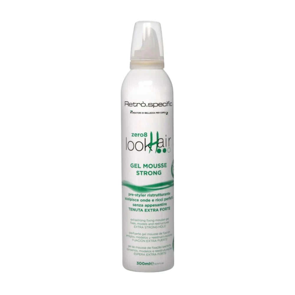 Retro.Specific ZERO8 Gel Mousse tenuta forte per i capelli 300ml