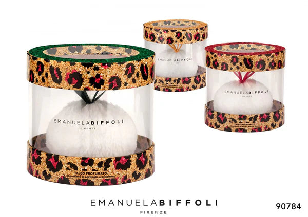 Emanuela Biffoli Confezione Regalo Talco Con Piumino Jungle