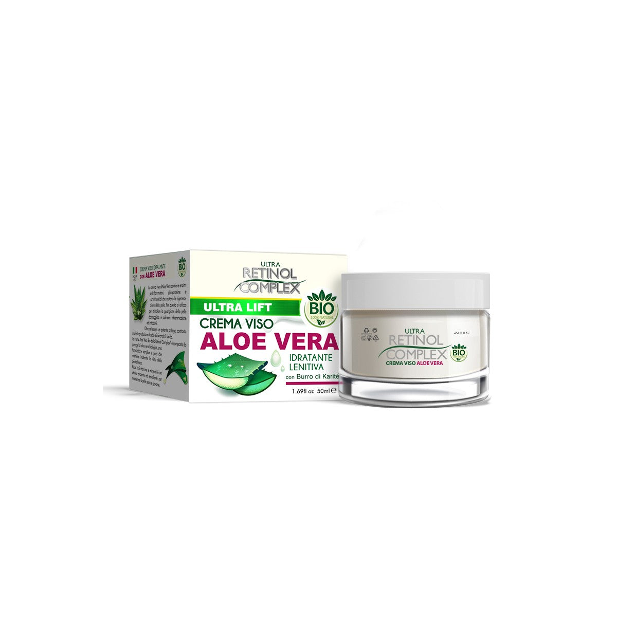 Ultra Retinol Complex Crema Viso Bio Lenitiva Aloe Vera 50ml