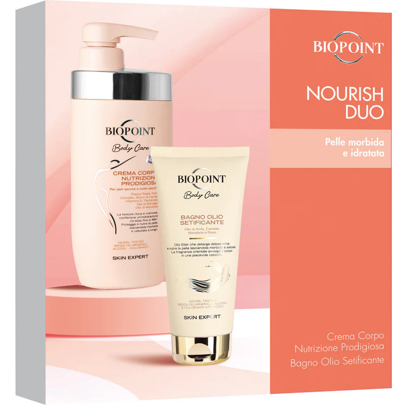 Biopoint Cofanetto Nourish Duo Crema Corpo+Bagno Olio