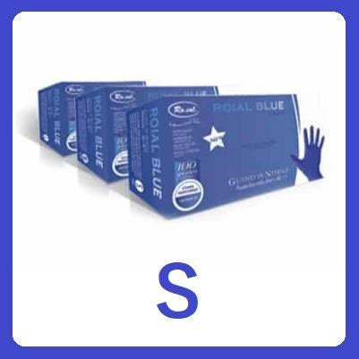 Ro.ial.Tech Guanti in Nitrile Blue senza polvere 100pz