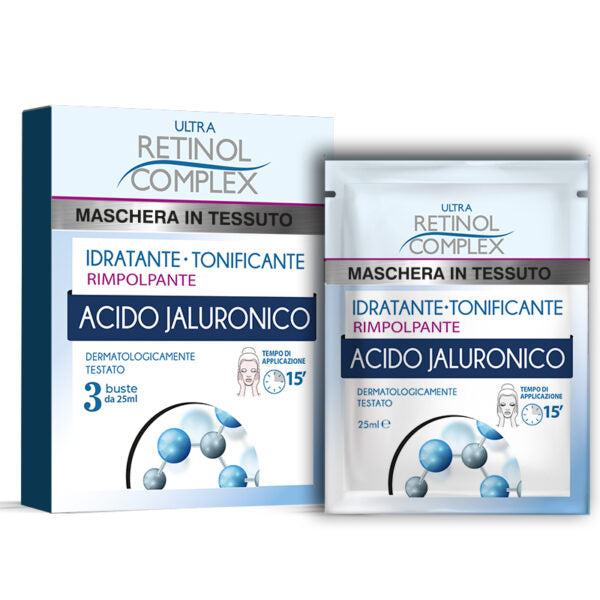 Ultra Retinol Complex 1x Maschera Idratante Tonificante in Tessuto Acido Jaluronico 25ml