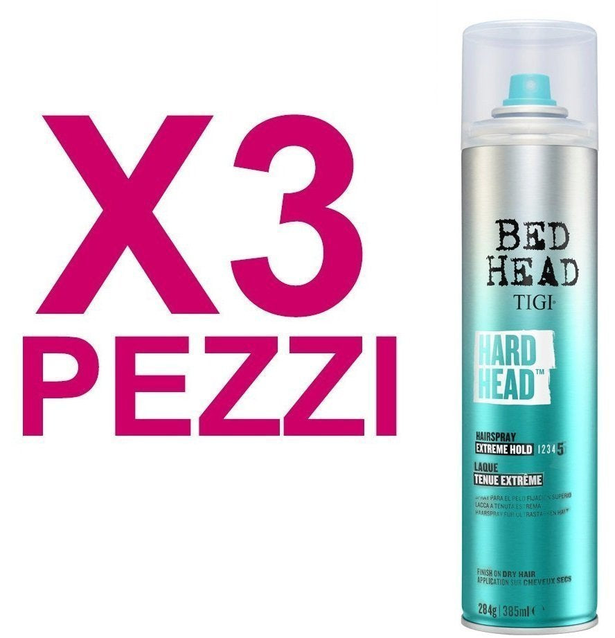 TIGI Bed Head Hard Head Lacca Extra Forte 385ml 3pz