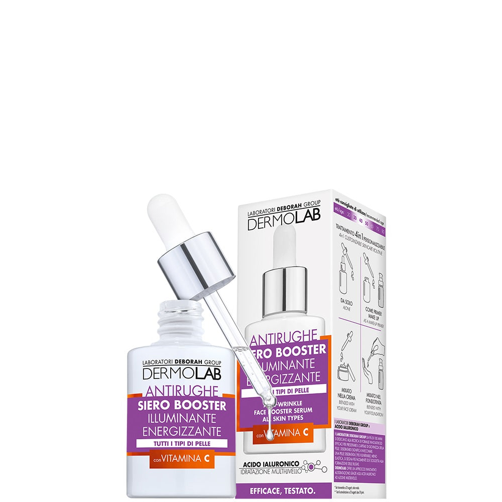 Dermolab Antirughe Siero Booster Antirughe Illuminante Energizzante con Vitamina C