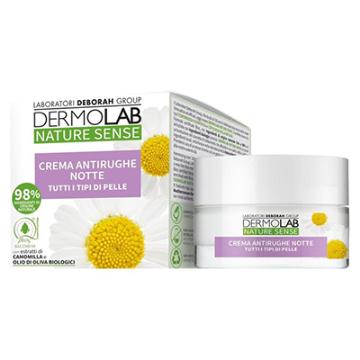 Dermolab Nature Sense Crema Antirughe Notte Tutti i Tipi di Pelle