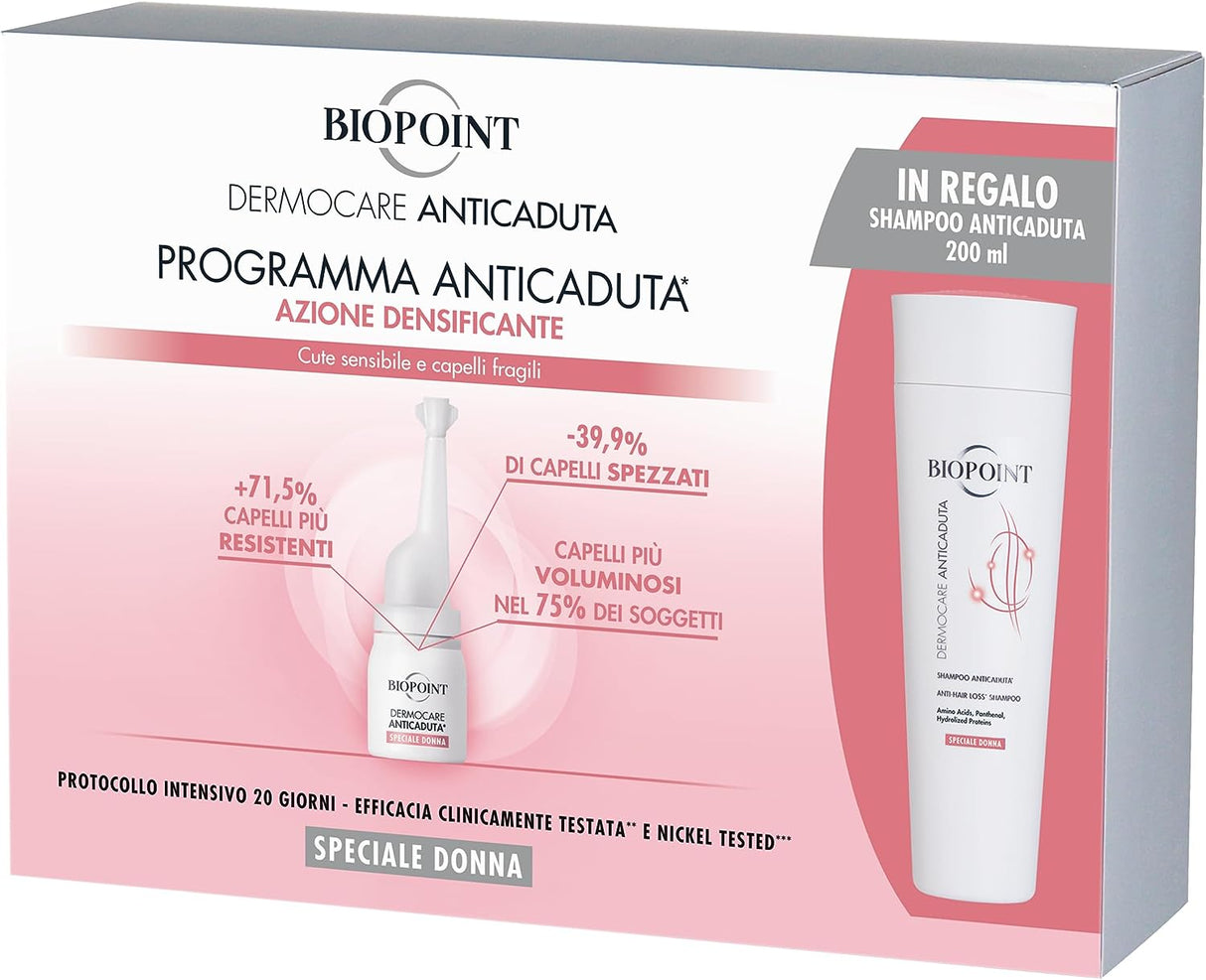 Biopoint Dermocare - Speciale Donna Trattamento Anticaduta In Fiale + Shampoo Omaggio