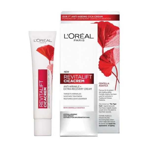 L'Oreal Revitalift CicaCrema Trattamento Riparatore Anti-Età Quotidiano 40ml