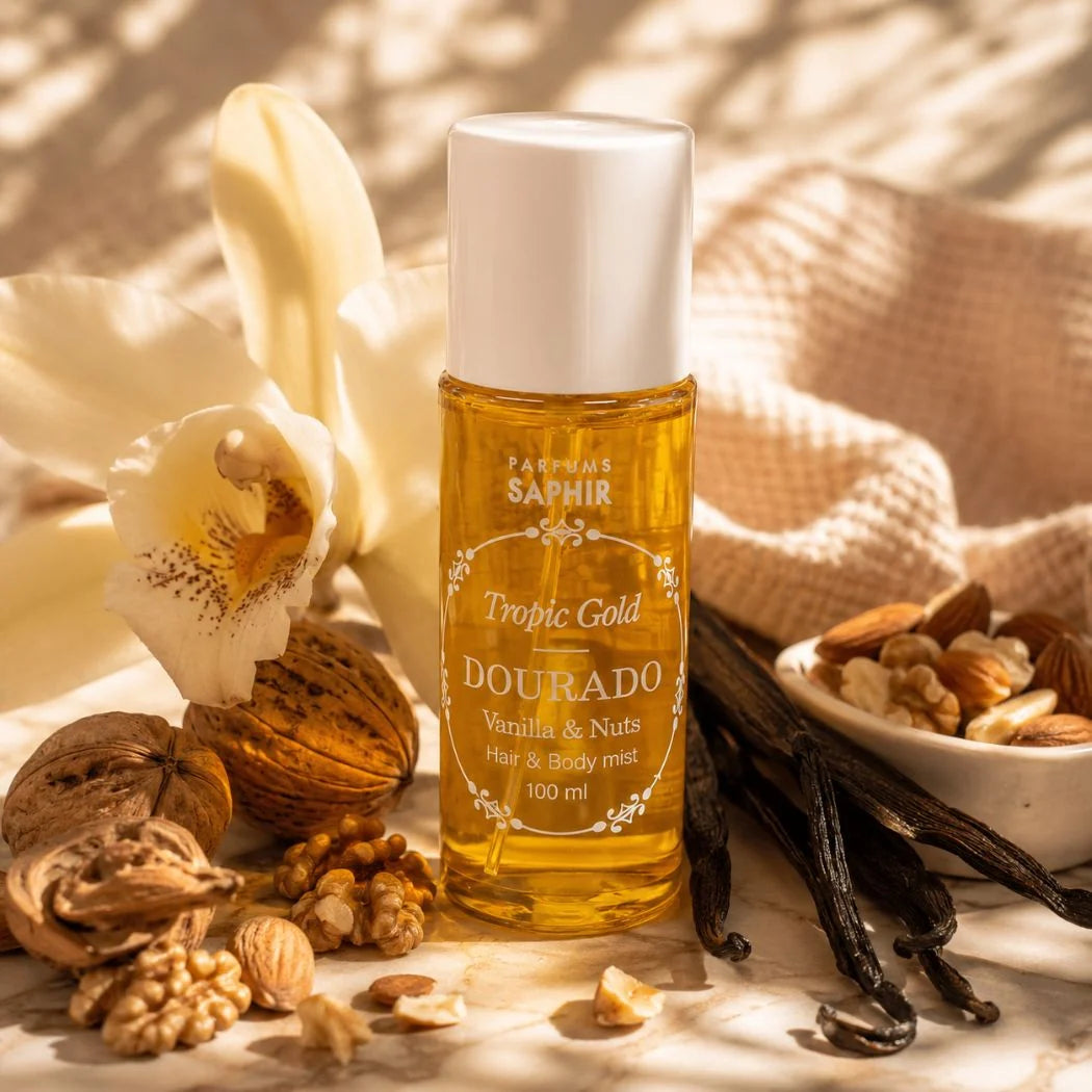 SAPHIR Tropic Gold DOURADO Vanilla & Nuts Hair & Body Mist 100ml