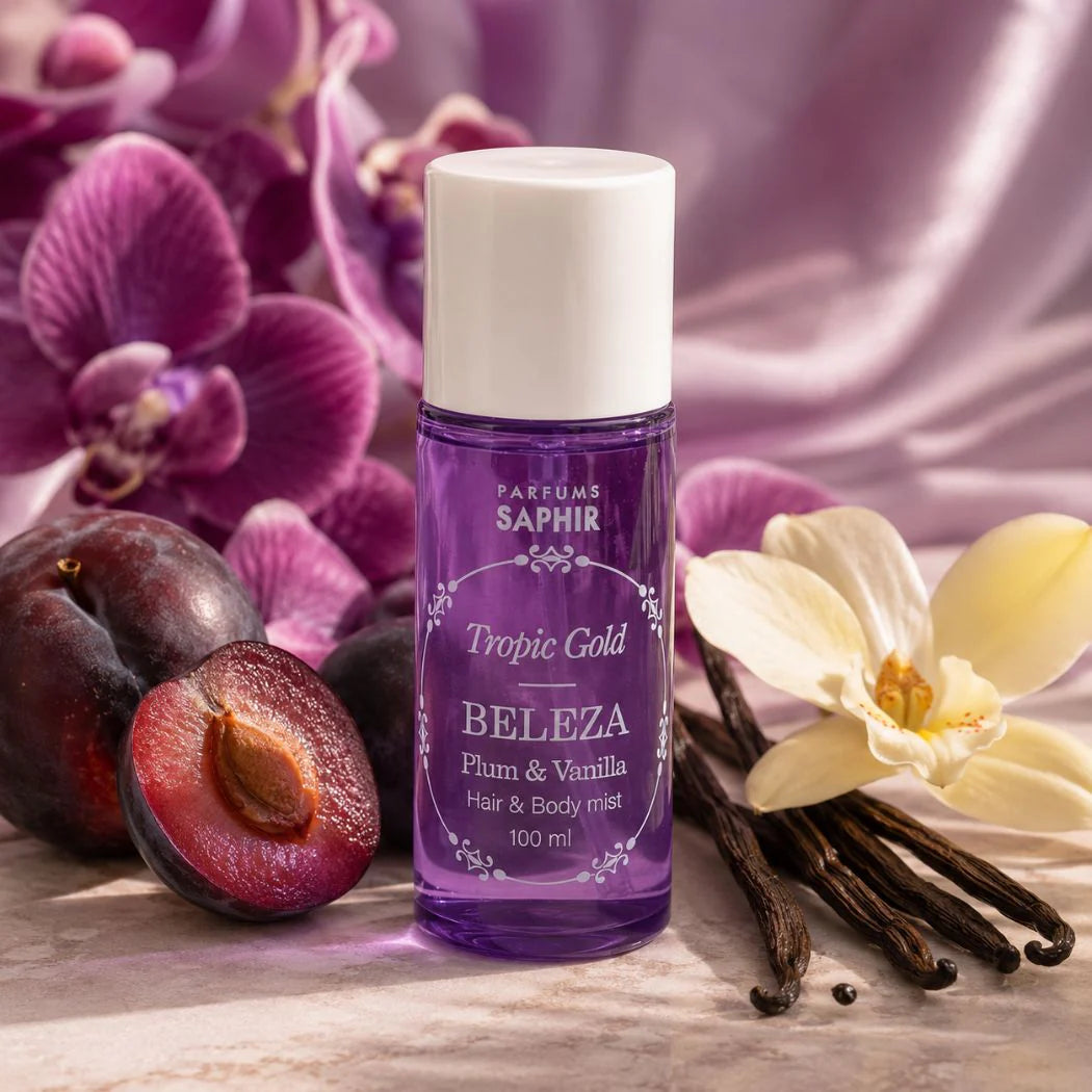 SAPHIR Tropic Gold Beleza Plum & Vanilla Hair & Body Mist 100ml