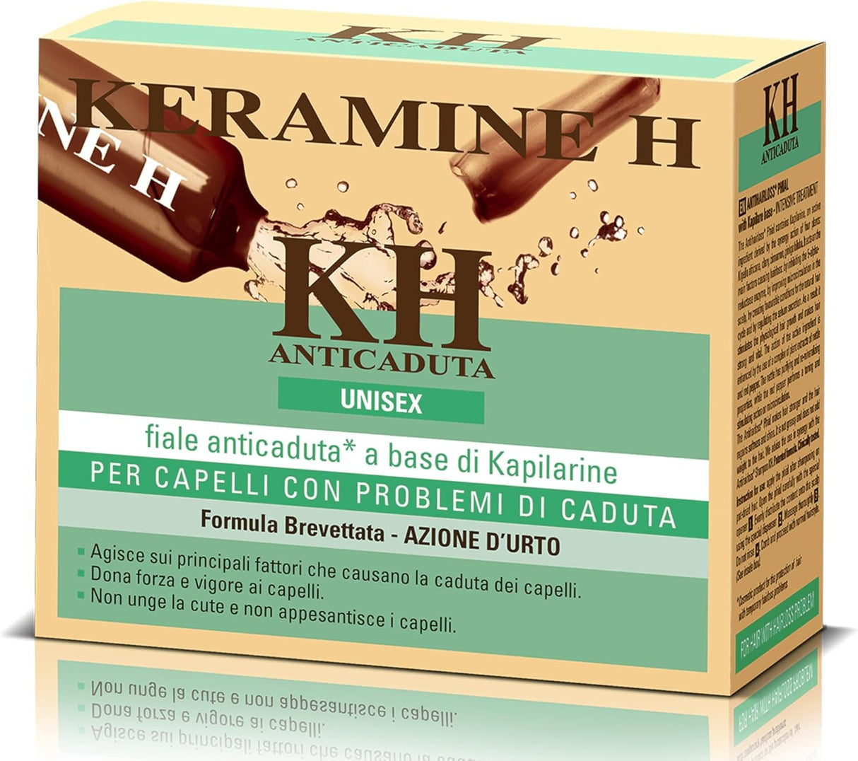 Keramine H Fiale Anticaduta per Capelli, 12x6ml UNISEX