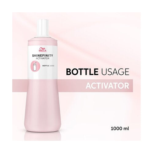 Wella Shinefinity Activator Bottle Usage 1lt