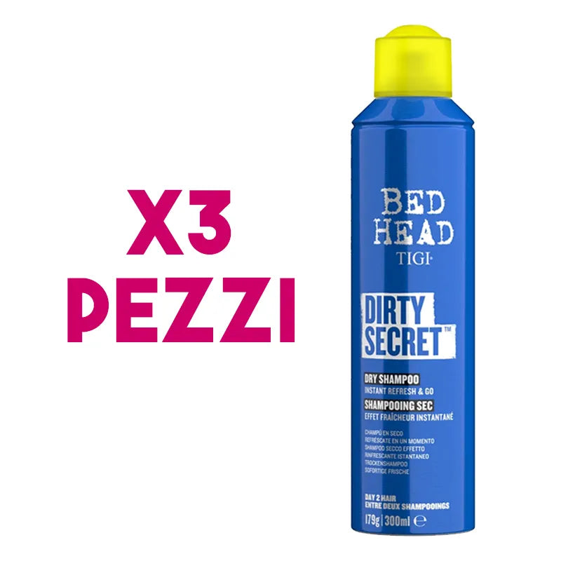 TIGI Bed Head Dirty Secret Dry Shampoo Secco 300ml 3 pz