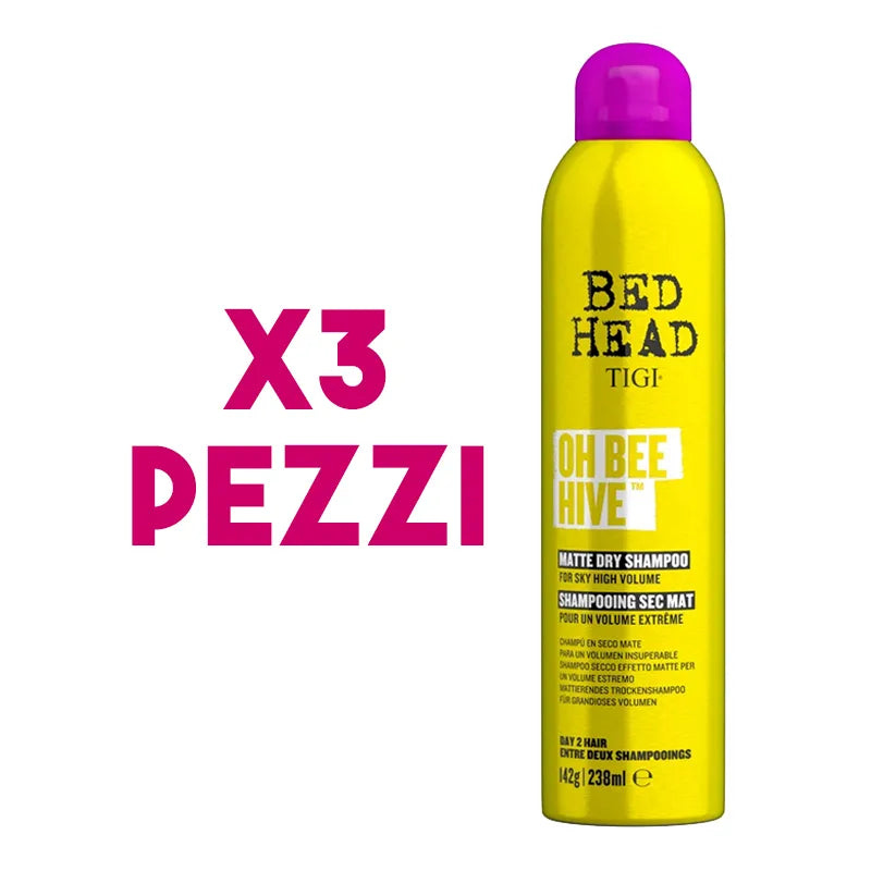 TIGI Bed Head Oh Bee Hive Shampoo Secco Volume 238ml 3 pz