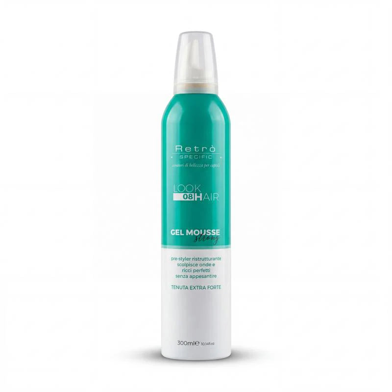 Retro.Specific ZERO8 Gel Mousse tenuta forte per i capelli 300ml