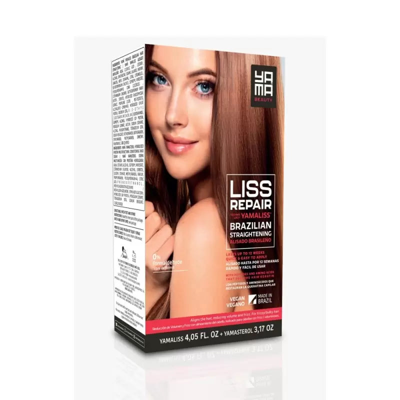 Yamà Beauty Kit Lisciatura Brasiliana alla keratina Liss Repair Capelli Scuri