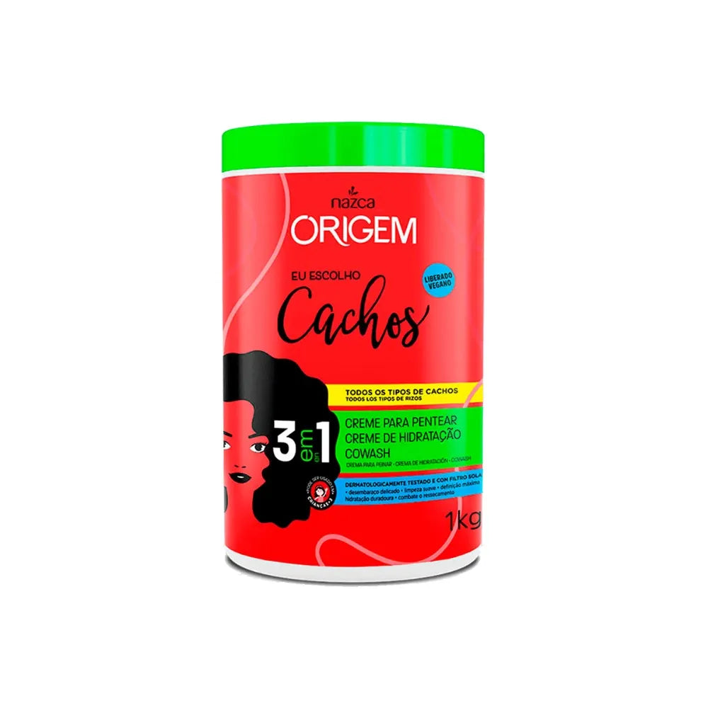 NAZCA Origem Maschera Idratante 3in1 Crema Styling per tutti tipi di Ricci 1kg