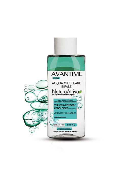 Avantime Acqua Micellare Bifase Aloe Vera e estratto di Papaya 400ml