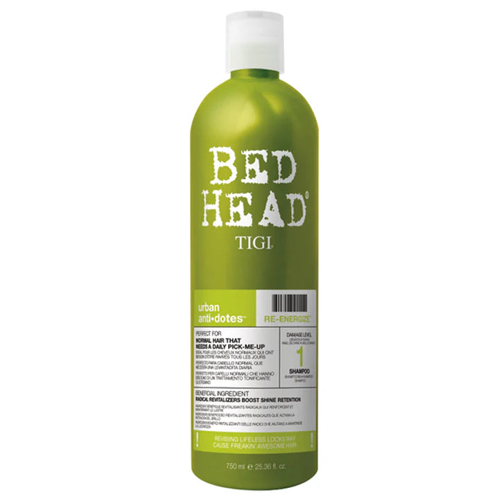 TIGI Bed Head Re-energize Shampoo 750ml