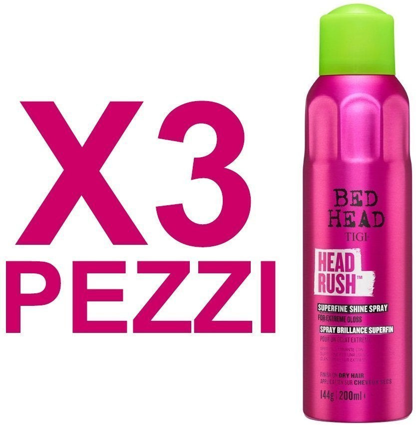 TIGI Bed Head HeadRush Shine Spray 200ml 3 pz