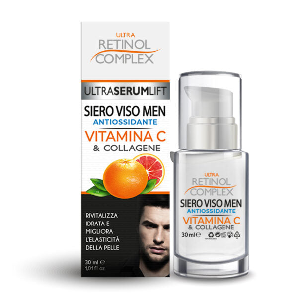 Ultra Retinol Complex Siero viso Vitamina C e Collagene MEN 30ML