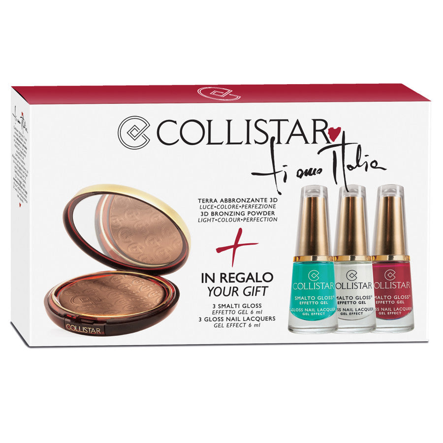 Collistar Cofanetto Terra Abbronzante 3D IN REGALO 3 Smalti Gloss Effetto Gel