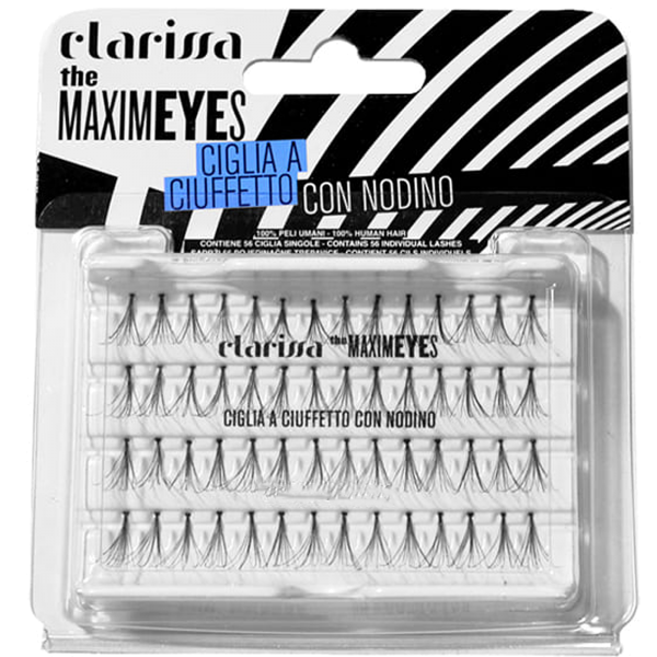 Clarissa Maximeyes Ciglia Ciuffetto Nere Con Nodino