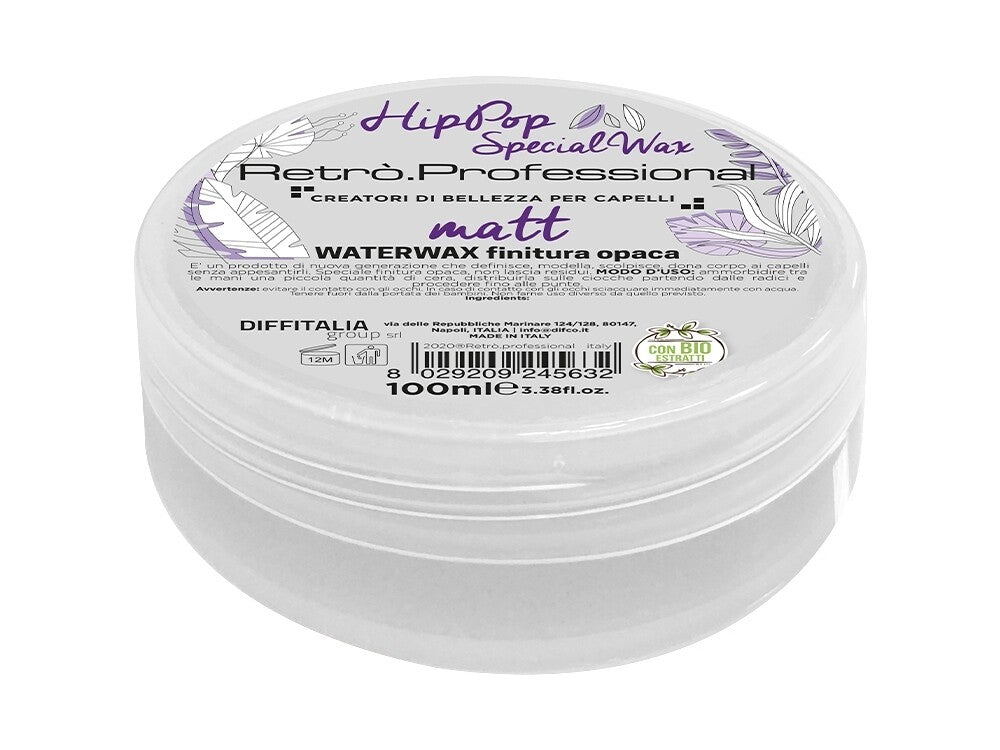 Retro' Professional Cera Per Capelli Water Wax MATT Hip Hop 100ml