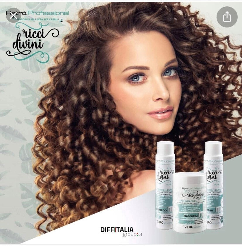 Retro Kit Ricci Divini Shampoo 500ml +Maschera 1000ml +Trattamento Definizione Ricci 500ml