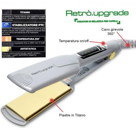 Retrò.Upgrade Piastra Professionale in Titanio RUPC88TIT