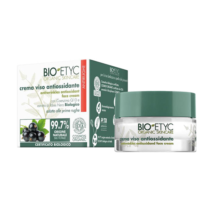 Bioetyc Organic Skincare Crema Viso Antiossidante Antirughe 50ml