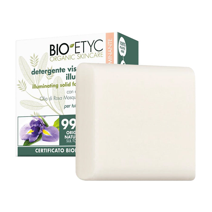 Bioetyc Organic Skincare Detergente Viso Solido Illuminante 75g
