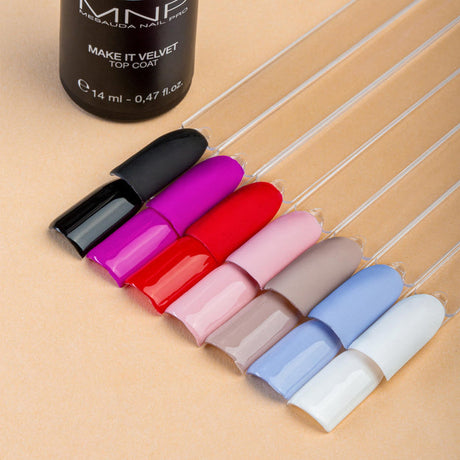 Mnp Mesauda Nail Pro Make It Velvet Top Coat Opaco Per Ricostruzione 14Ml