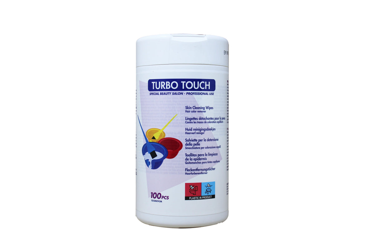 Turbo Touch Salviette Smacchianti della Pelle per Colorazione Capelli 100 Pz