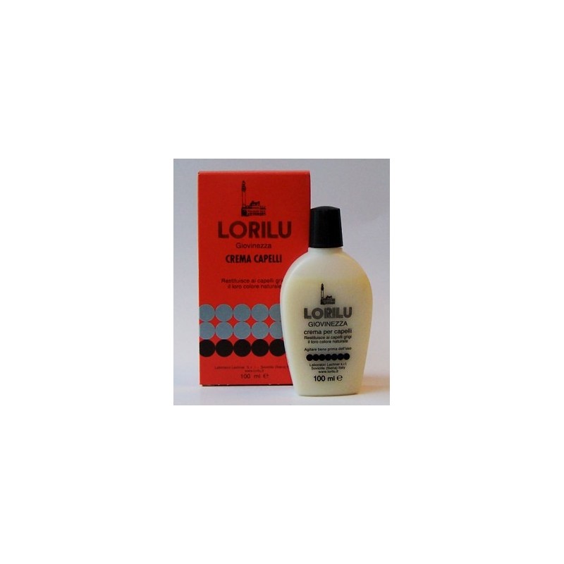 LORILU - Crema Di Giovinezza Per Capelli Anti Grigio Per Uomo 100ml