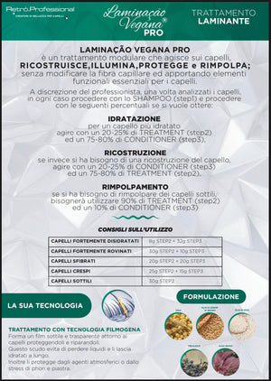 Kit Laminacao Vegan Pro Ricostruzione E Laminazione Retrò Professional